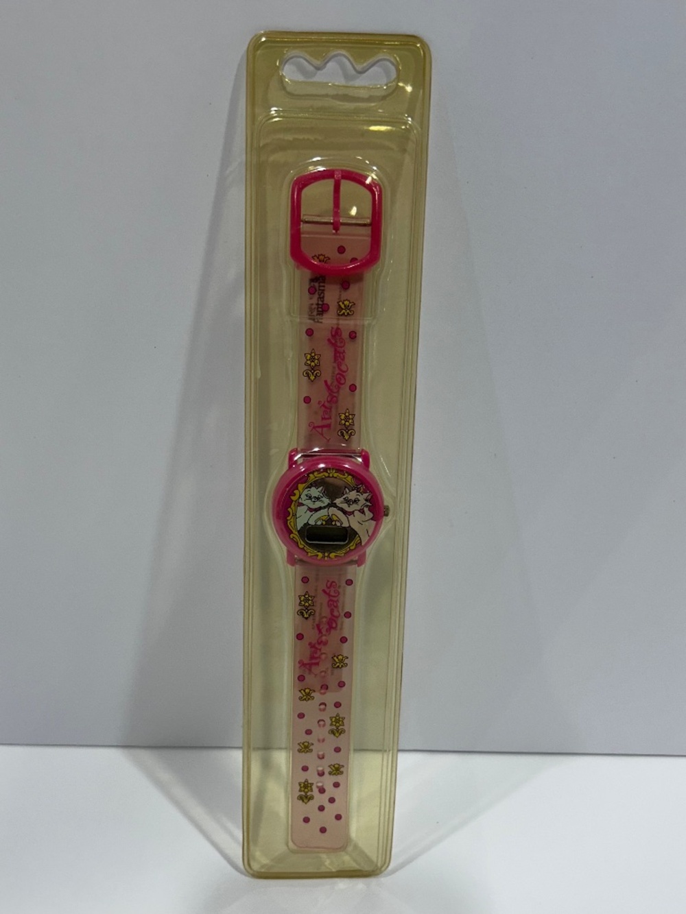 Aristocats Marie the cat/kitten Disneyana collectible watch DIGITAL PINK vintage